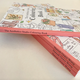 The Aesthetics Studio Colouring Book Cute Cozy Coloring Book for Teens & Adults