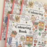 The Aesthetics Studio Colouring Book Cute Cozy Coloring Book for Teens & Adults