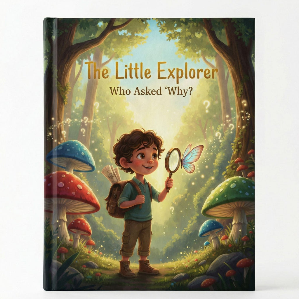 The Little Explorer Who Asked Why? Kids Adventure Storybook Hardcover