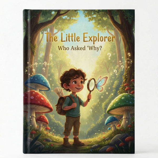 The Little Explorer Who Asked Why? Kids Adventure Storybook Hardcover