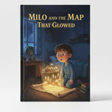 Milo and the Map That Glowed Kids Adventure Hardcover Storybook